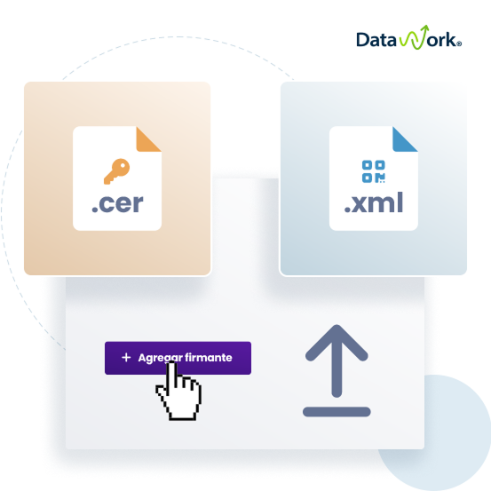 Representación del certificado y el XML de una e.firma.